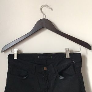 J Brand black cropped boot cut pants